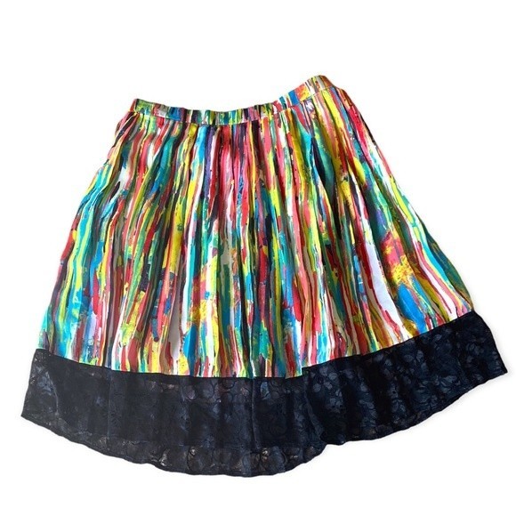 Prabal Gurung For Target Colorful Skirt With Lace - Picture 5 of 8